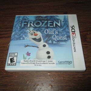 Disney Frozen: Olaf's Quest (Nintendo 3DS, 2013) Complete w / manual